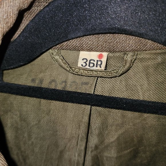 Vintage Wool Military Jacket WWII Mens size 36R - Picture 4 of 5